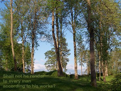 Shall not he render to every man according to his works? (Proverbs 24:12)
