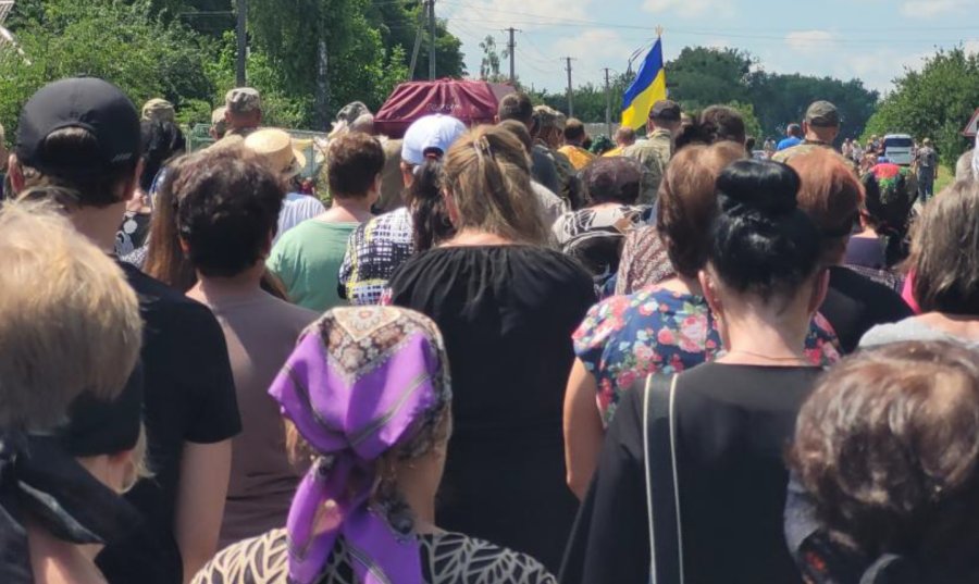Funeral procession in Ukraine